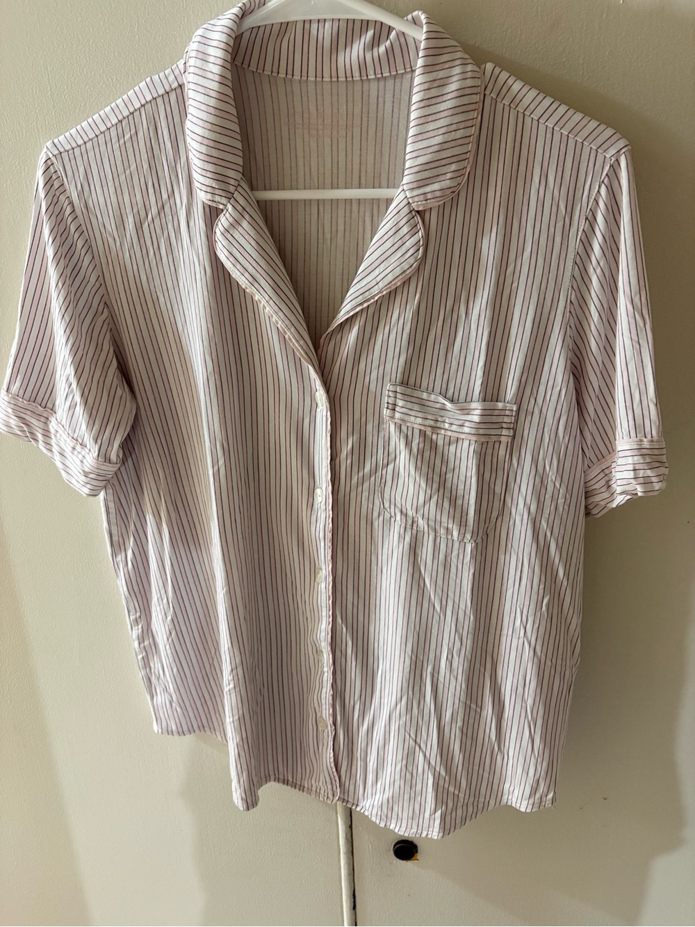 Victoria secret pink & white stripe top
